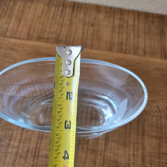 Vintage Mikasa Crystal Vase Oval 5.5 Inch Etched Bird of Paradise Floral Design - Picture 7 of 10